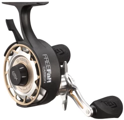 13 Fishing FreeFall Carbon - Inline Ice Fishing Reel - Trick Shop Edition -Built 13 Fishing Tough. 13 fishing freefall carbon inline back