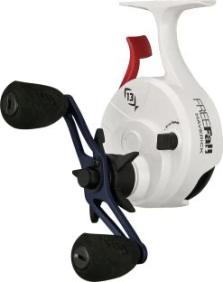13 Fishing FreeFall Ghost Maverick Ice Reel -Built 13 Fishing Tough. 13 fishing freefall ghost usa ice reel left handed 4