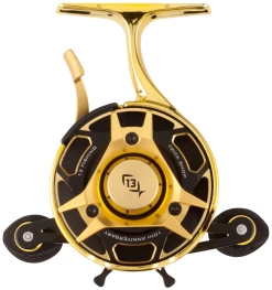13 Fishing FreeFall Carbon - Inline Ice Fishing Reel - Trick Shop Edition -Built 13 Fishing Tough. 13 fishing freefall trick shop 10th anniversary left
