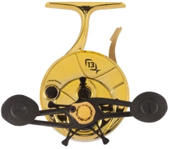 13 Fishing FreeFall Carbon - Inline Ice Fishing Reel - Trick Shop Edition -Built 13 Fishing Tough. 13 fishing freefall trick shop 10th anniversary right